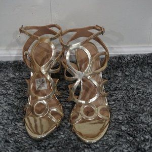 Christian Siriano for Payless Gold Heels